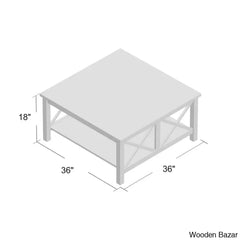 Rossitano Solid Wood Coffee And Center Table