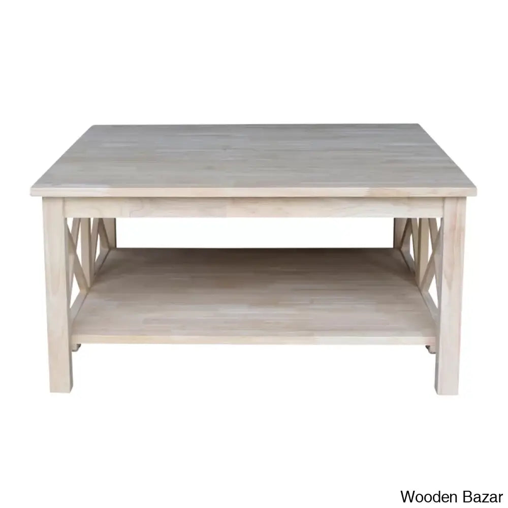 Rossitano Solid Wood Coffee And Center Table