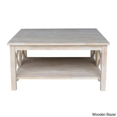 Rossitano Solid Wood Coffee And Center Table