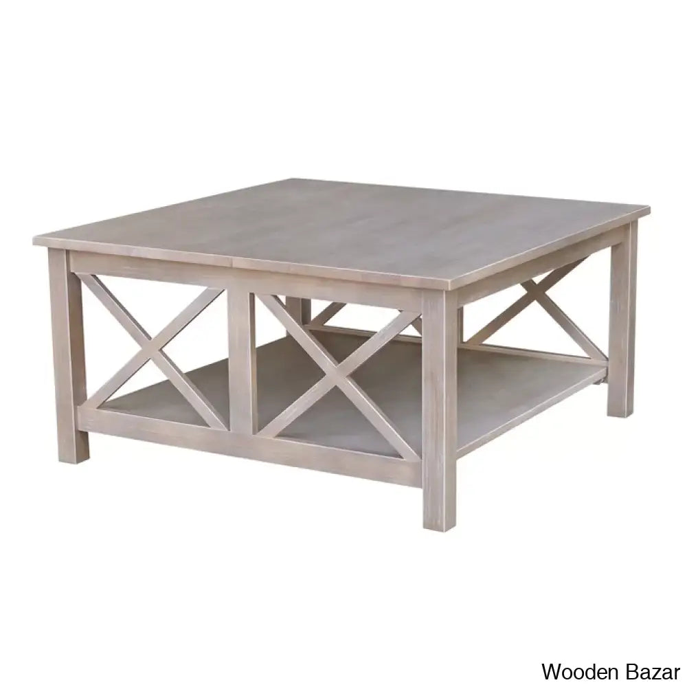 Rossitano Solid Wood Coffee And Center Table