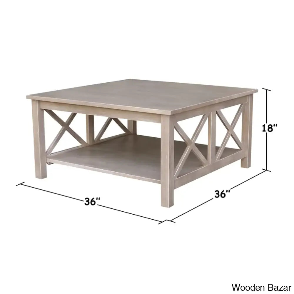 Rossitano Solid Wood Coffee And Center Table