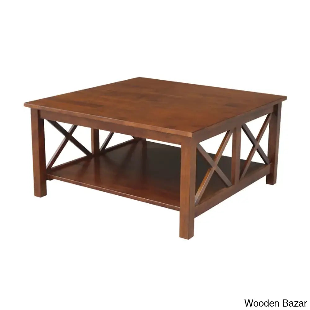 Rossitano Solid Wood Coffee And Center Table