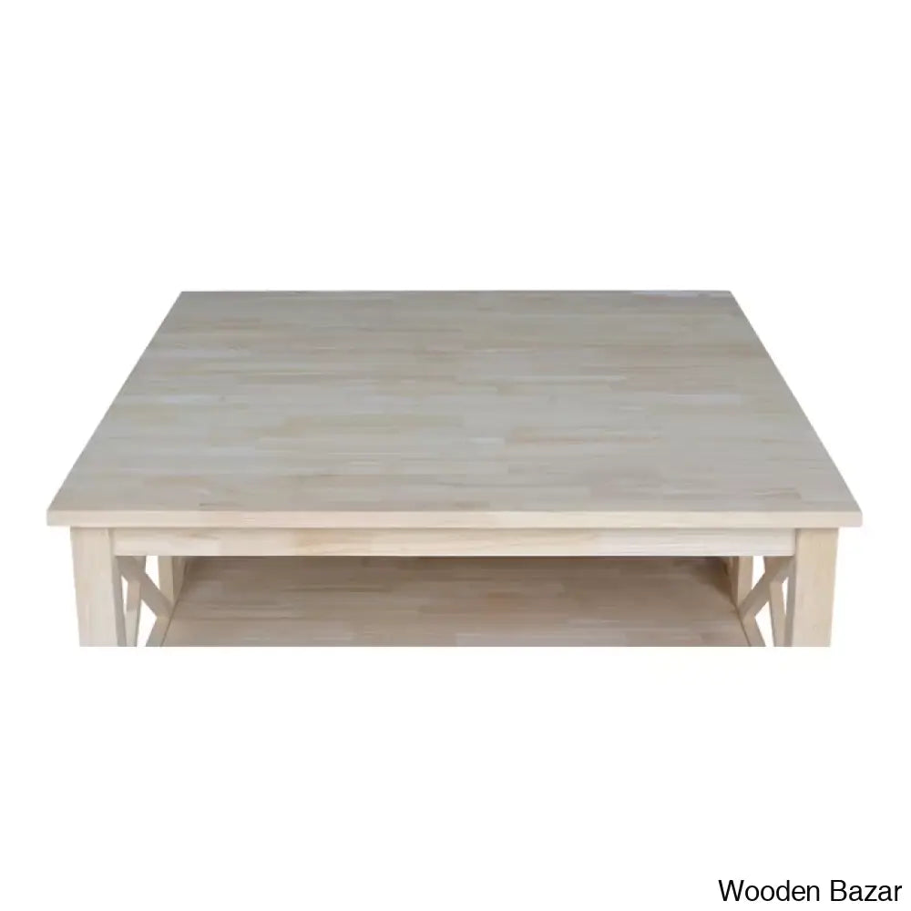 Rossitano Solid Wood Coffee And Center Table