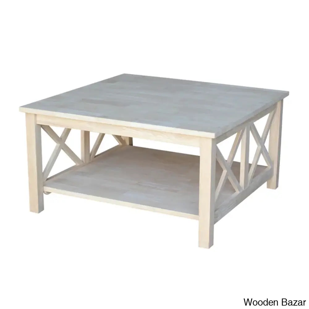 Rossitano Solid Wood Coffee And Center Table