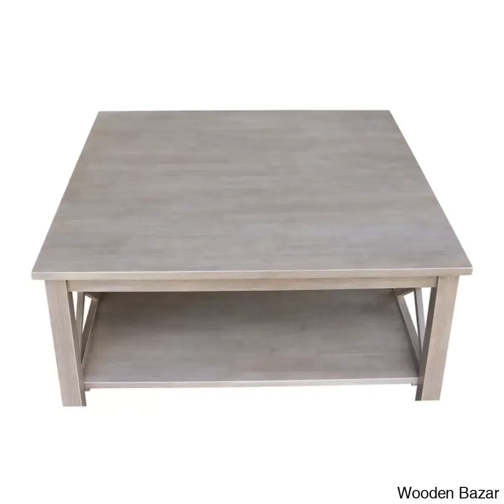 Rossitano Solid Wood Coffee And Center Table