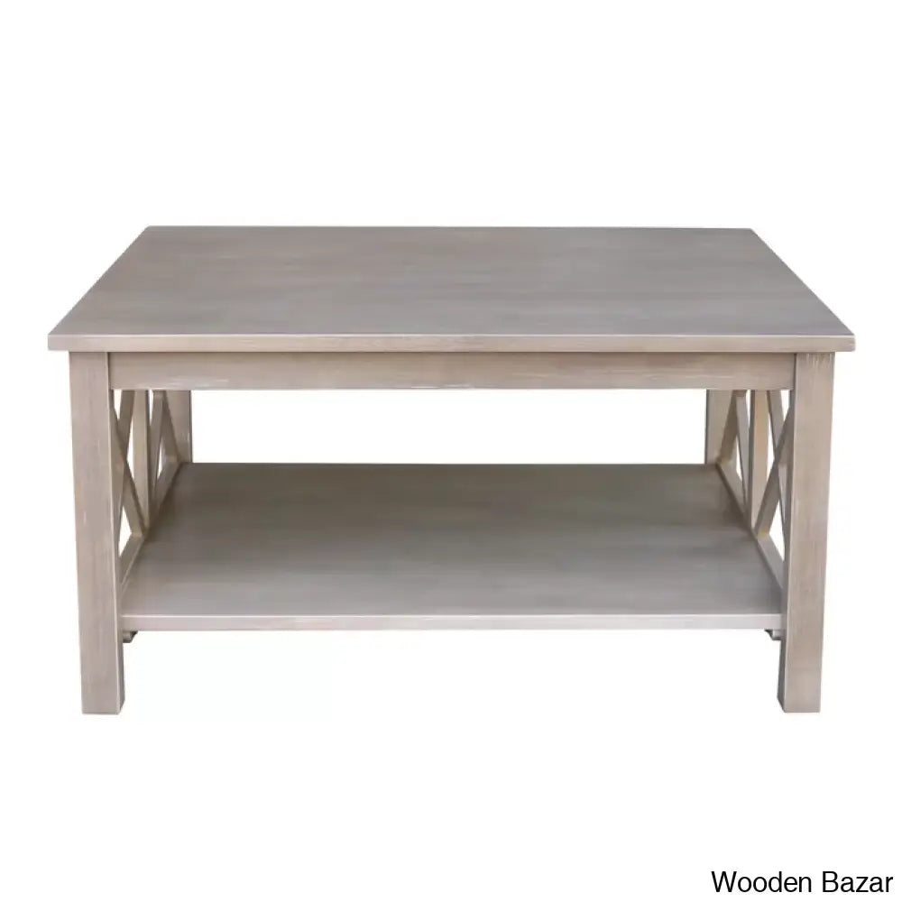 Rossitano Solid Wood Coffee And Center Table