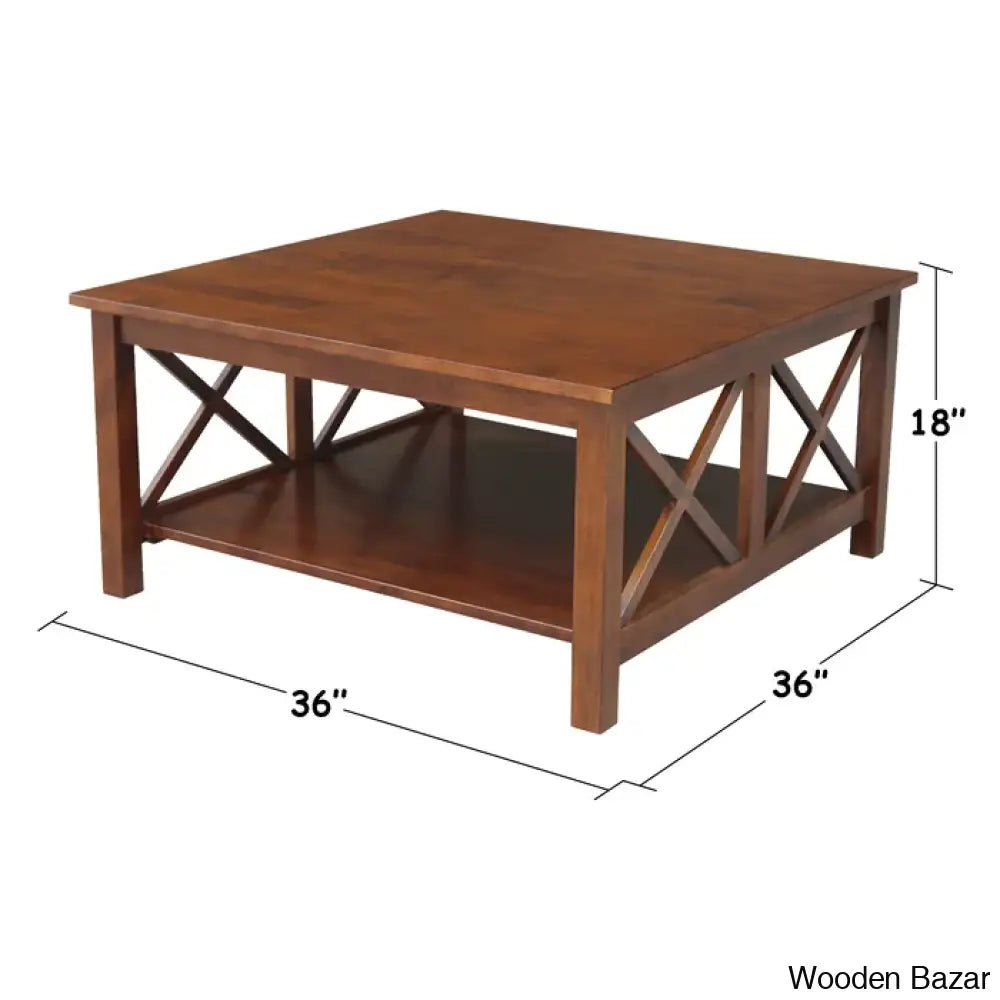 Rossitanow Solid Wood Coffee And Center Table