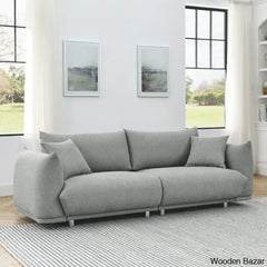 Sarah Modern 3 Seater Sofa Couch - Wooden Bazar