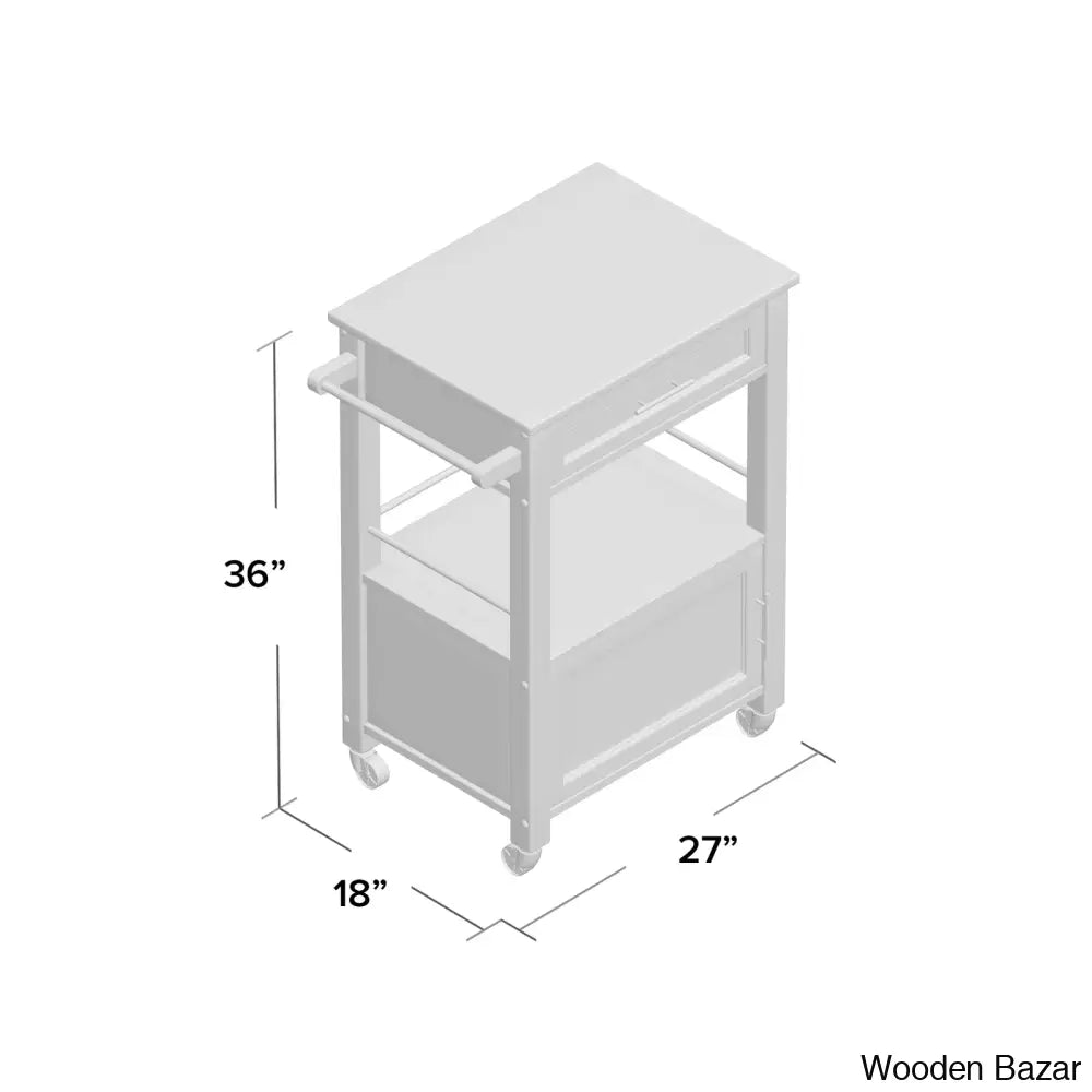 Sariol Granite Top Wood Kitchen Cart With Storage Trolley Cart Cabinet Kitchen Island Storage