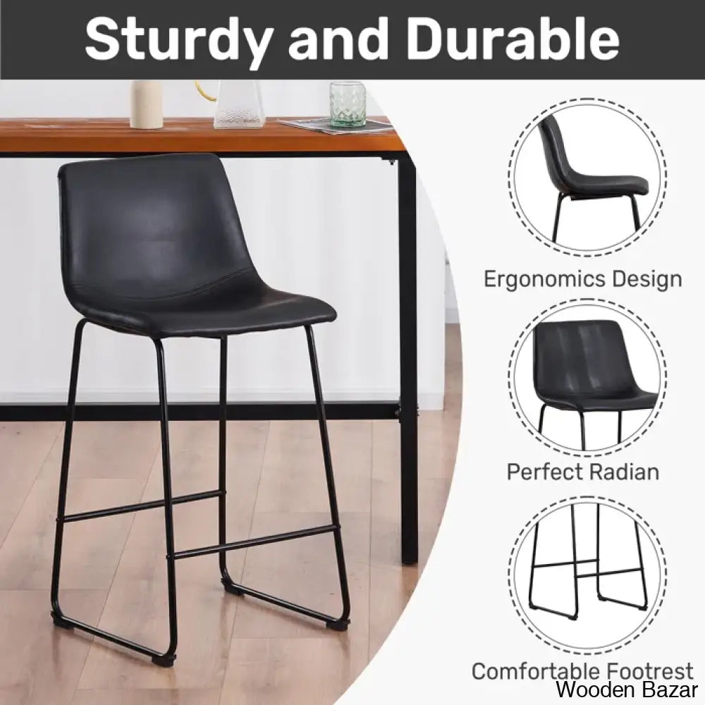 Schero Dining Chairs Counter Stool & Bar Stools (Set Of 2)