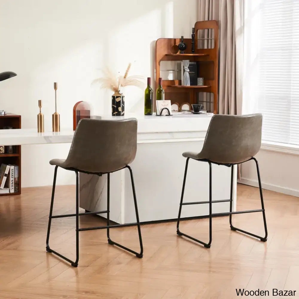 Schero Dining Chairs Counter Stool & Bar Stools (Set Of 2)