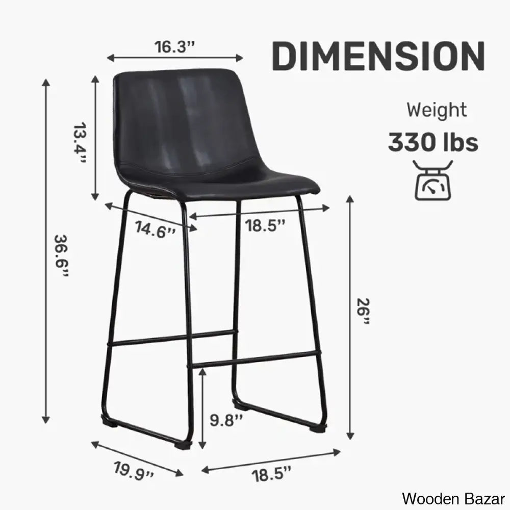 Schero Dining Chairs Counter Stool & Bar Stools (Set Of 2)