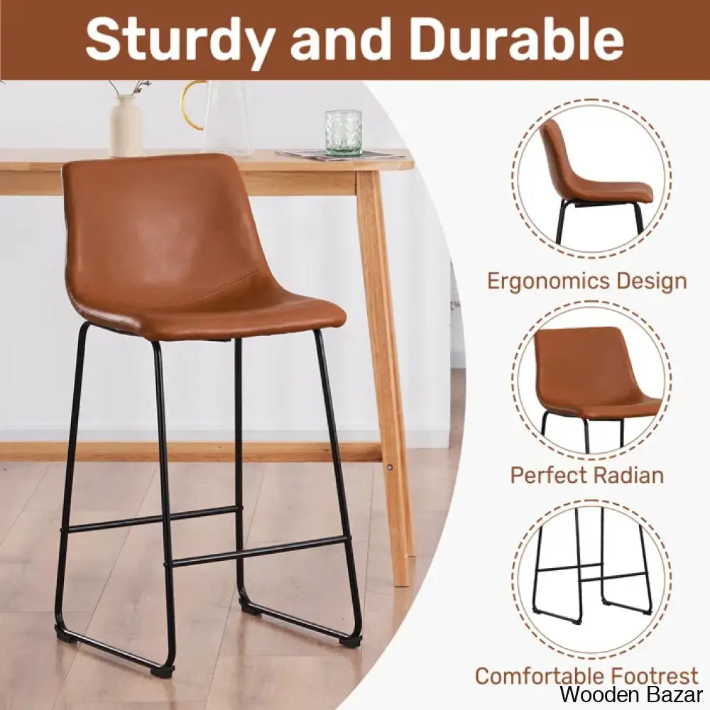 Schero Dining Chairs Counter Stool & Bar Stools (Set Of 2)