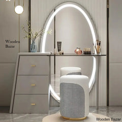 Scotts Full View Vanity Dressing Table With Mirror Light And Stool