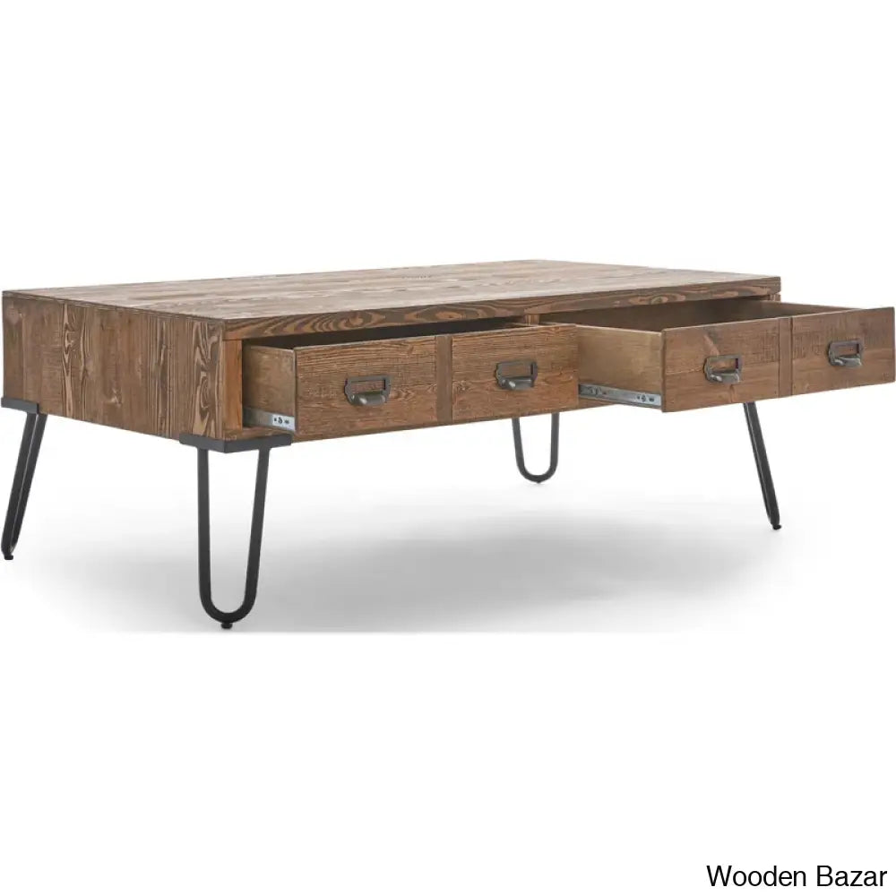 Sertas Bryant Rectangle Coffee And Center Table With Storage