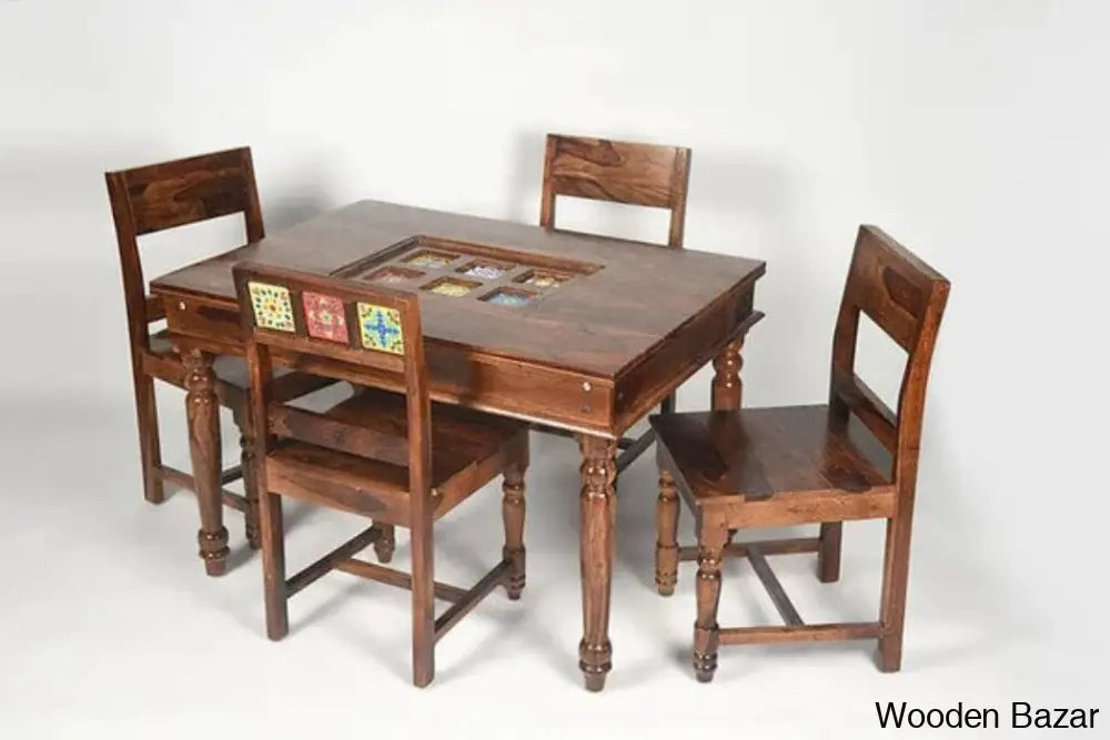 Sheesham Wood Dining Set