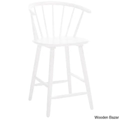Sheffieldo Swivel Solid Wood Counter And Bar Stool (Set Of 2)