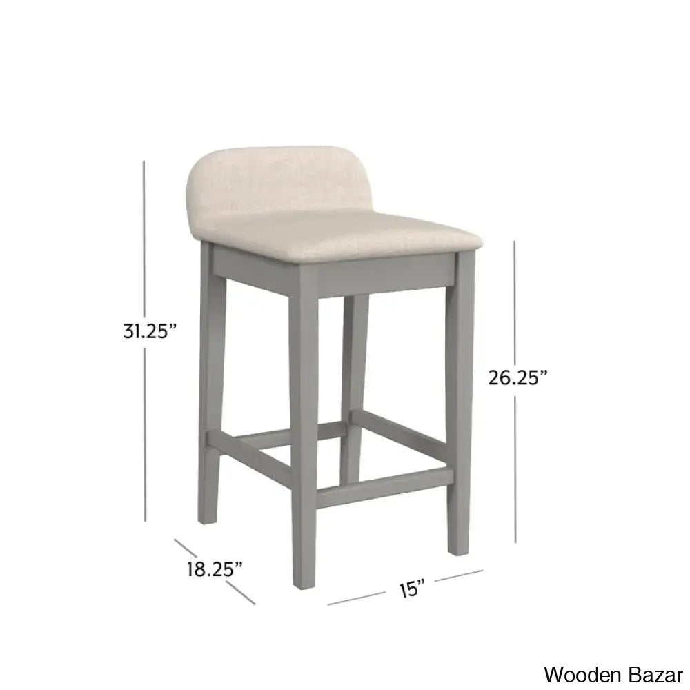 Sherlocko Swivel Upholstered Counter And Bar Stool