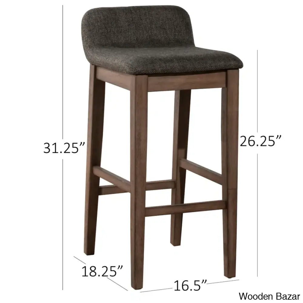 Sherlocko Swivel Upholstered Counter And Bar Stool