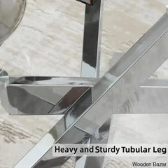 Shivaane Glass Top Coffee And Center Table
