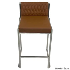 Shumperto Brushed Stainless Steel Stackable Counter Bar Stool