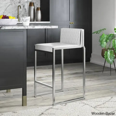 Shumperto Brushed Stainless Steel Stackable Counter Bar Stool