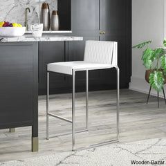 Shumperto Brushed Stainless Steel Stackable Counter Bar Stool