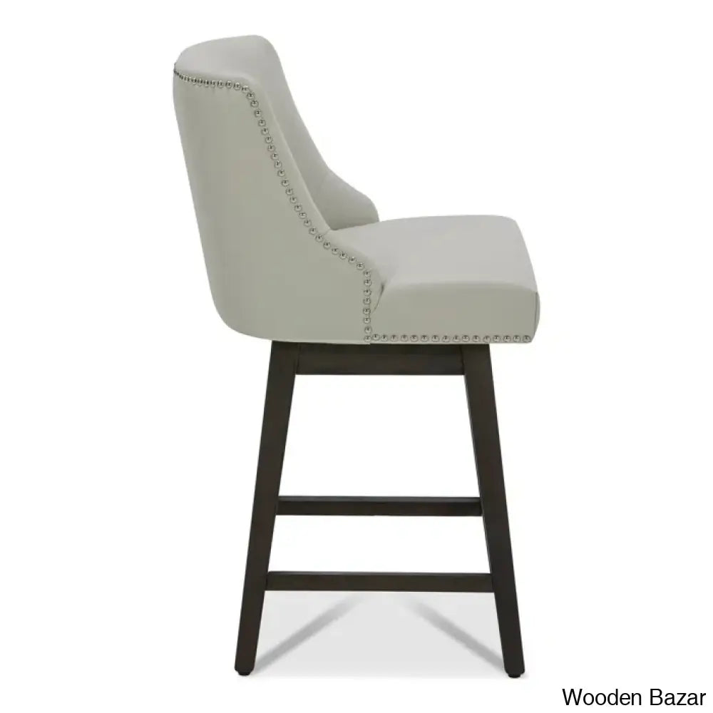 Shurmaz Swivel Upholstered 26’’ Counter And Bar Stool