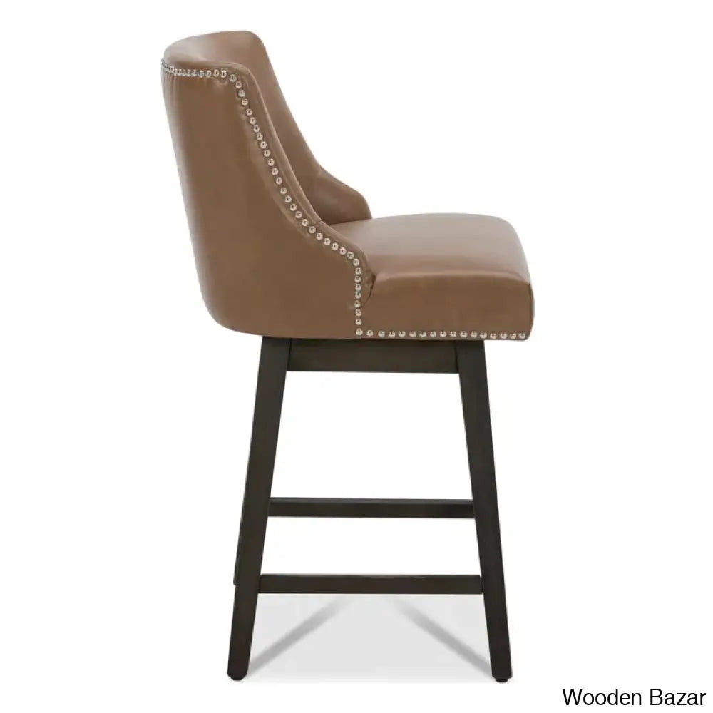 Shurmaz Swivel Upholstered 26’’ Counter And Bar Stool