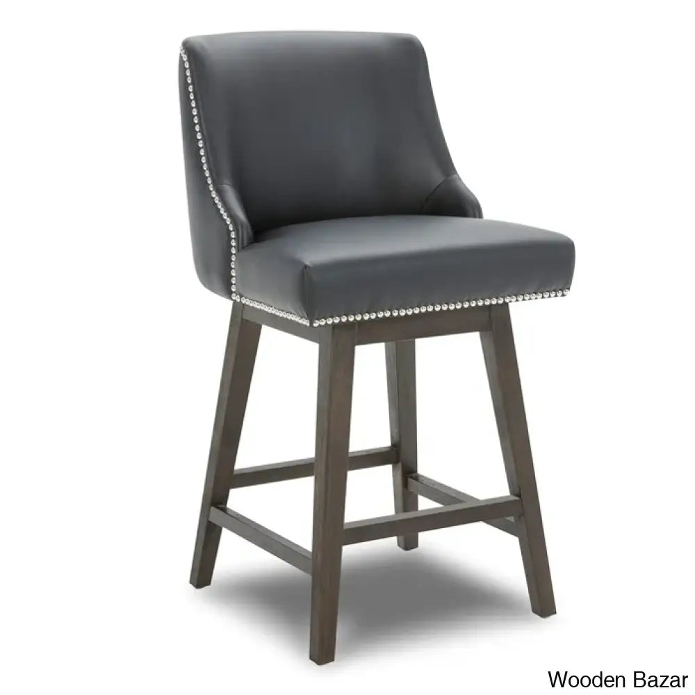 Shurmaz Swivel Upholstered 26’’ Counter And Bar Stool