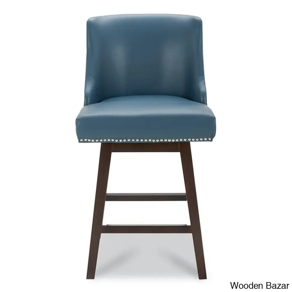 Shurmaz Swivel Upholstered 26’’ Counter And Bar Stool