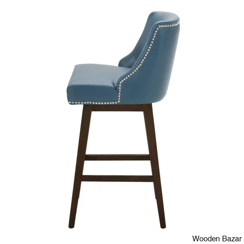 Shurmaz Swivel Upholstered 26’’ Counter And Bar Stool