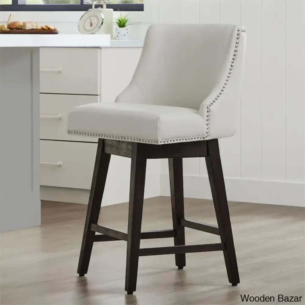 Shurmaz Swivel Upholstered 26’’ Counter And Bar Stool