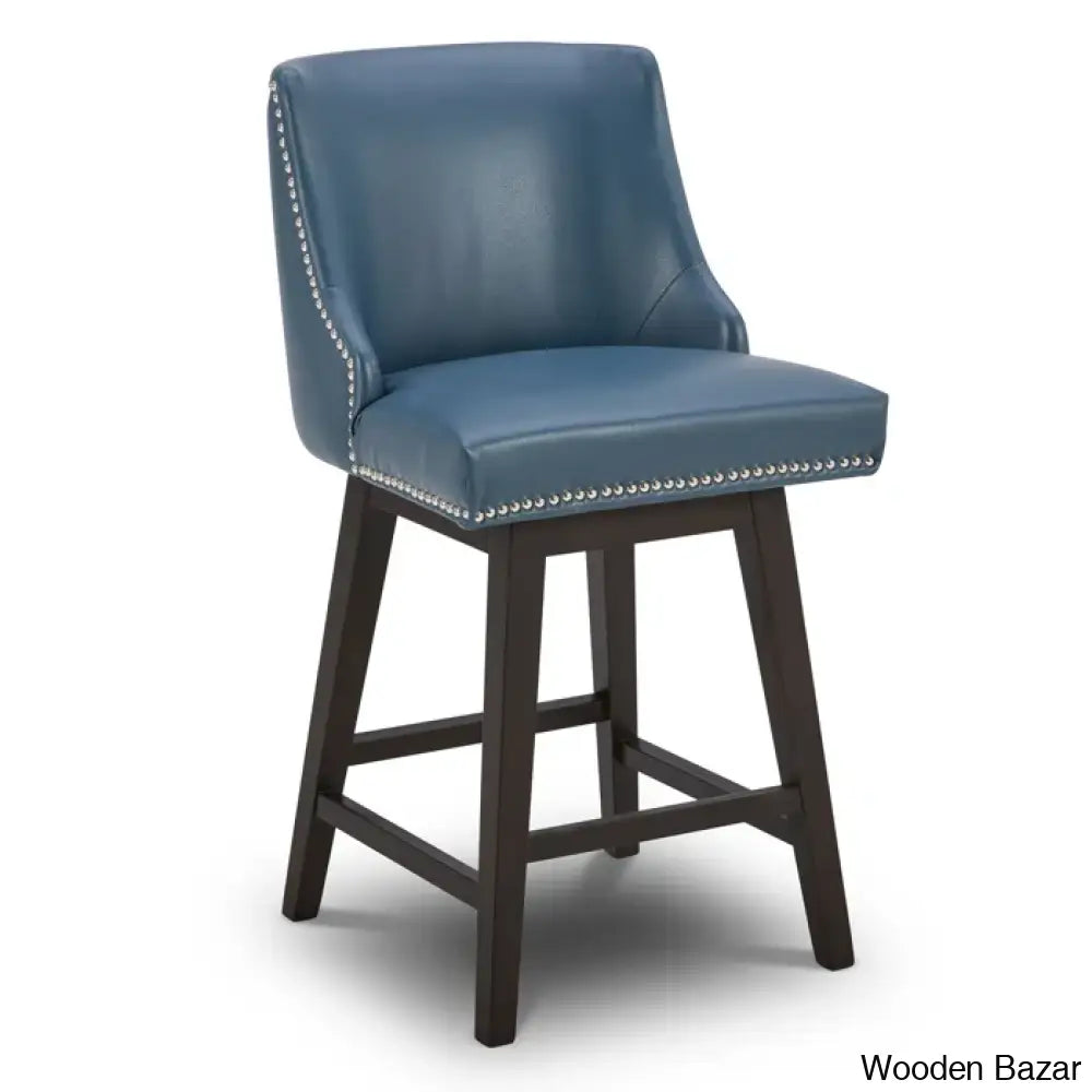 Shurmaz Swivel Upholstered 26’’ Counter And Bar Stool