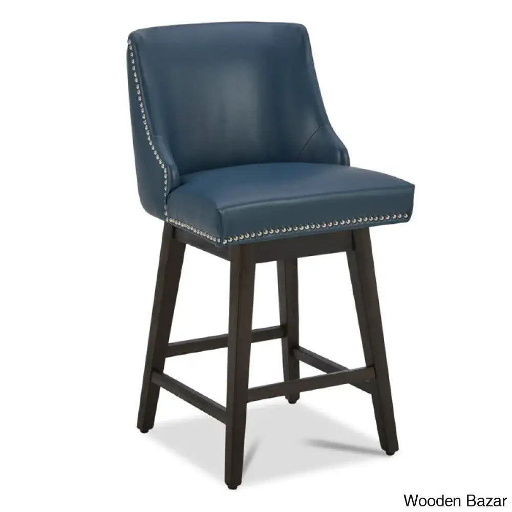 Shurmaz Swivel Upholstered 26’’ Counter And Bar Stool