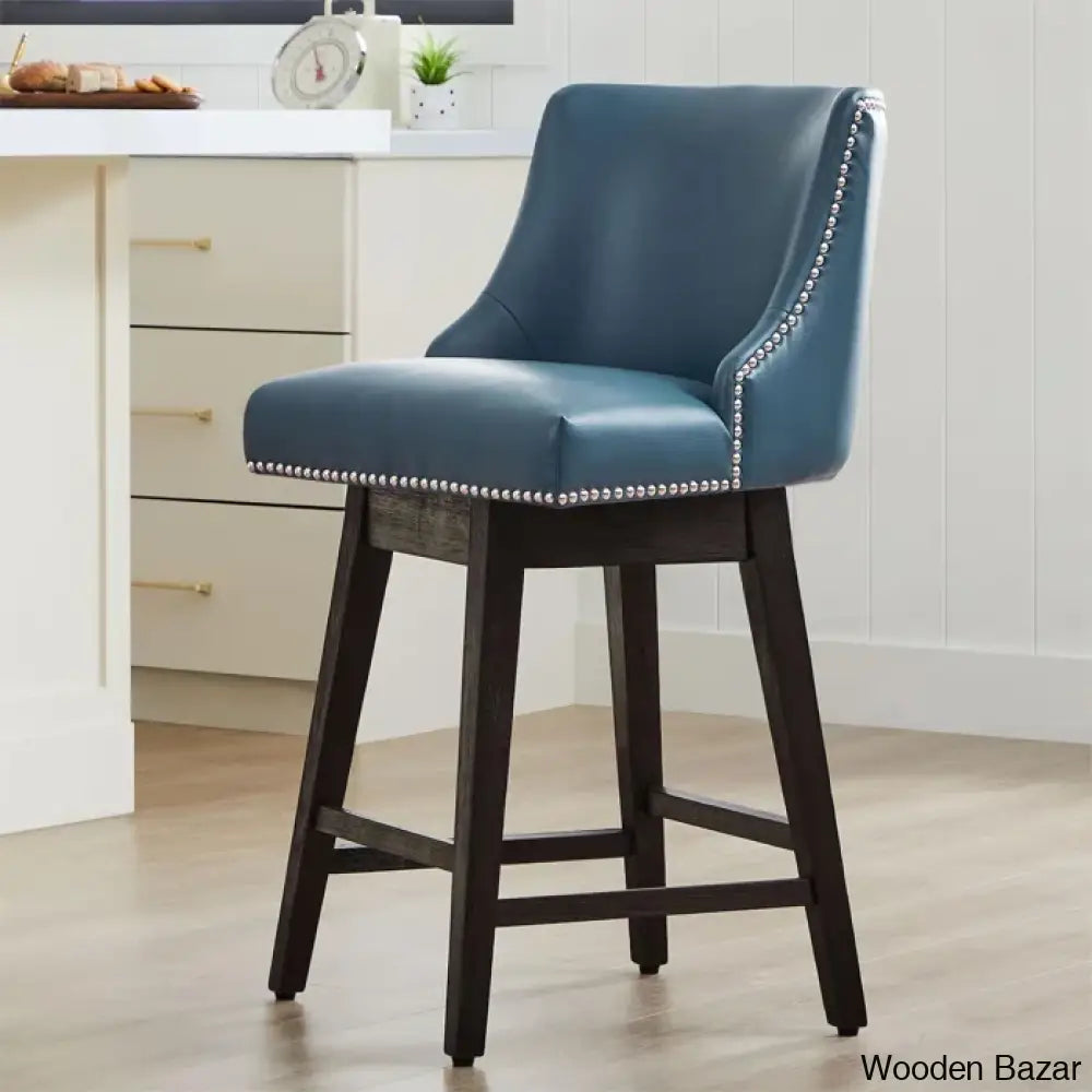 Shurmaz Swivel Upholstered 26’’ Counter And Bar Stool