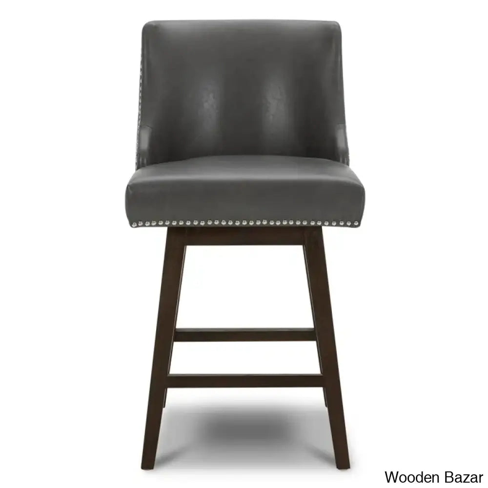 Shurmaz Swivel Upholstered 26’’ Counter And Bar Stool