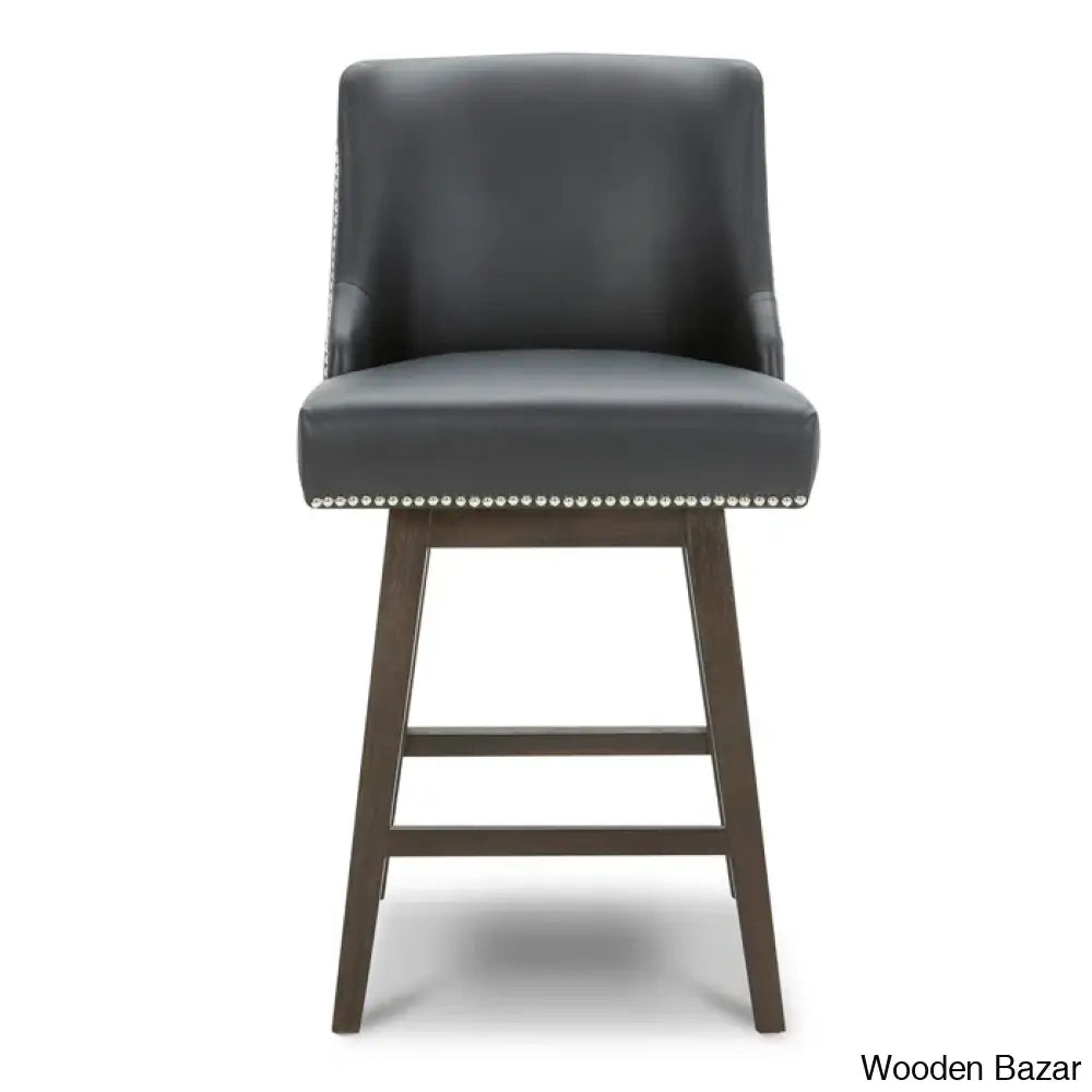 Shurmaz Swivel Upholstered 26’’ Counter And Bar Stool