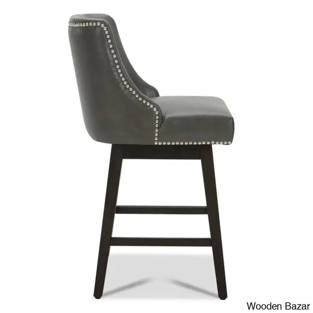 Shurmaz Swivel Upholstered 26’’ Counter And Bar Stool