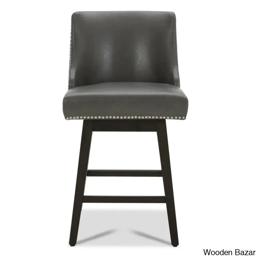 Shurmaz Swivel Upholstered 26’’ Counter And Bar Stool