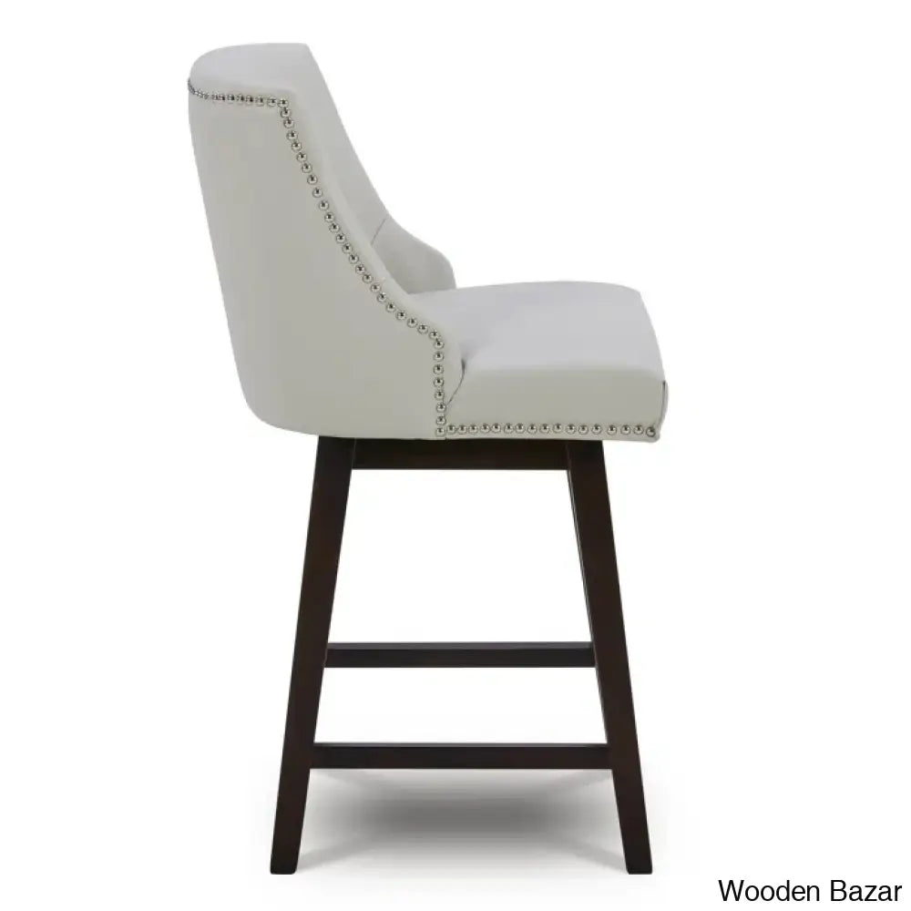 Shurmaz Swivel Upholstered 26’’ Counter And Bar Stool