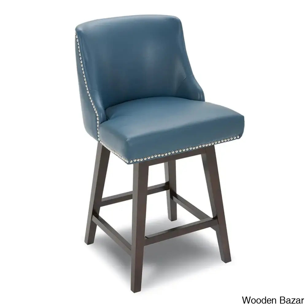 Shurmaz Swivel Upholstered 26’’ Counter And Bar Stool