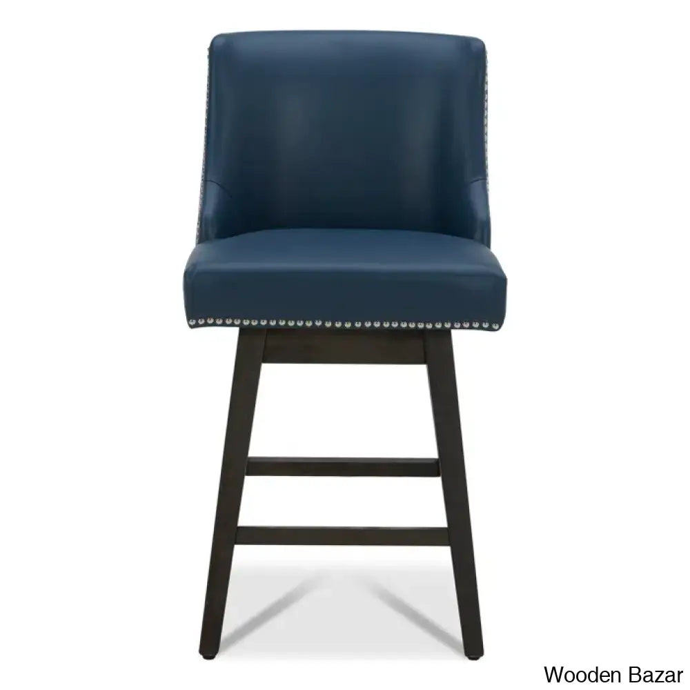 Shurmaz Swivel Upholstered 26’’ Counter And Bar Stool