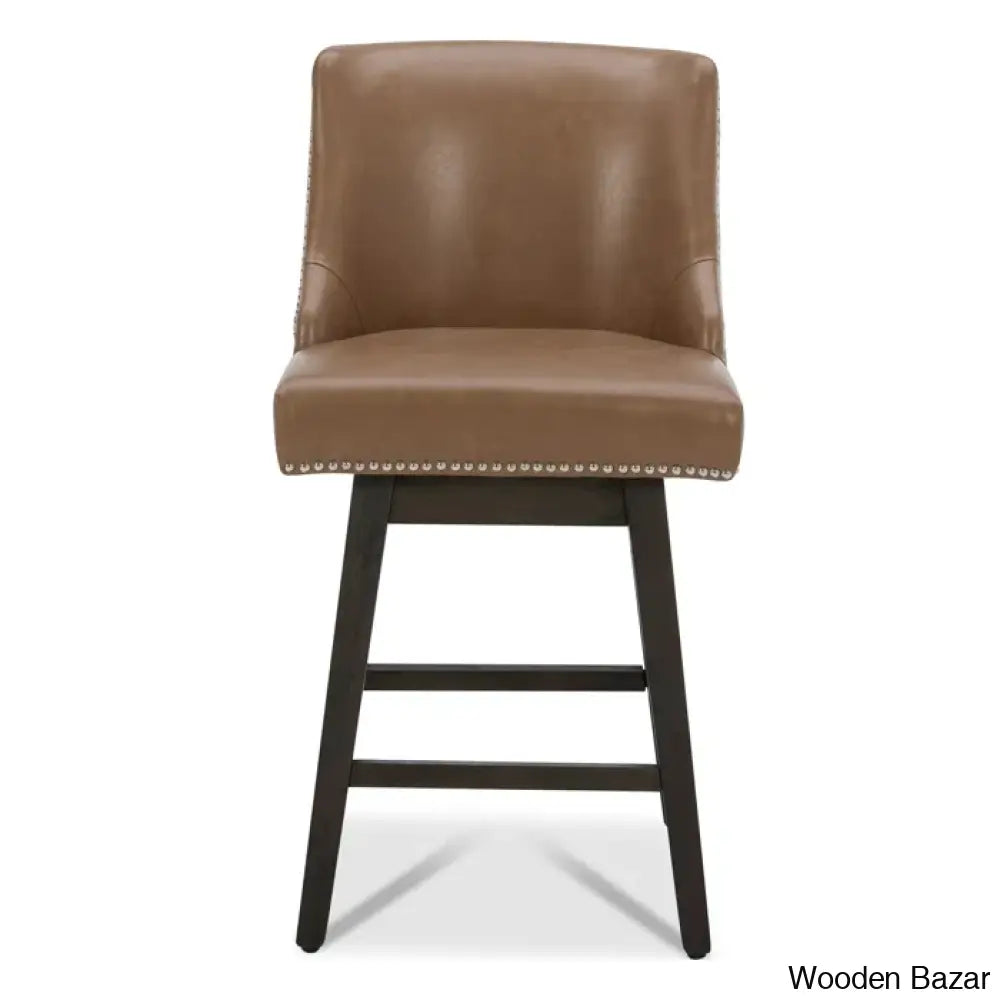 Shurmaz Swivel Upholstered 26’’ Counter And Bar Stool