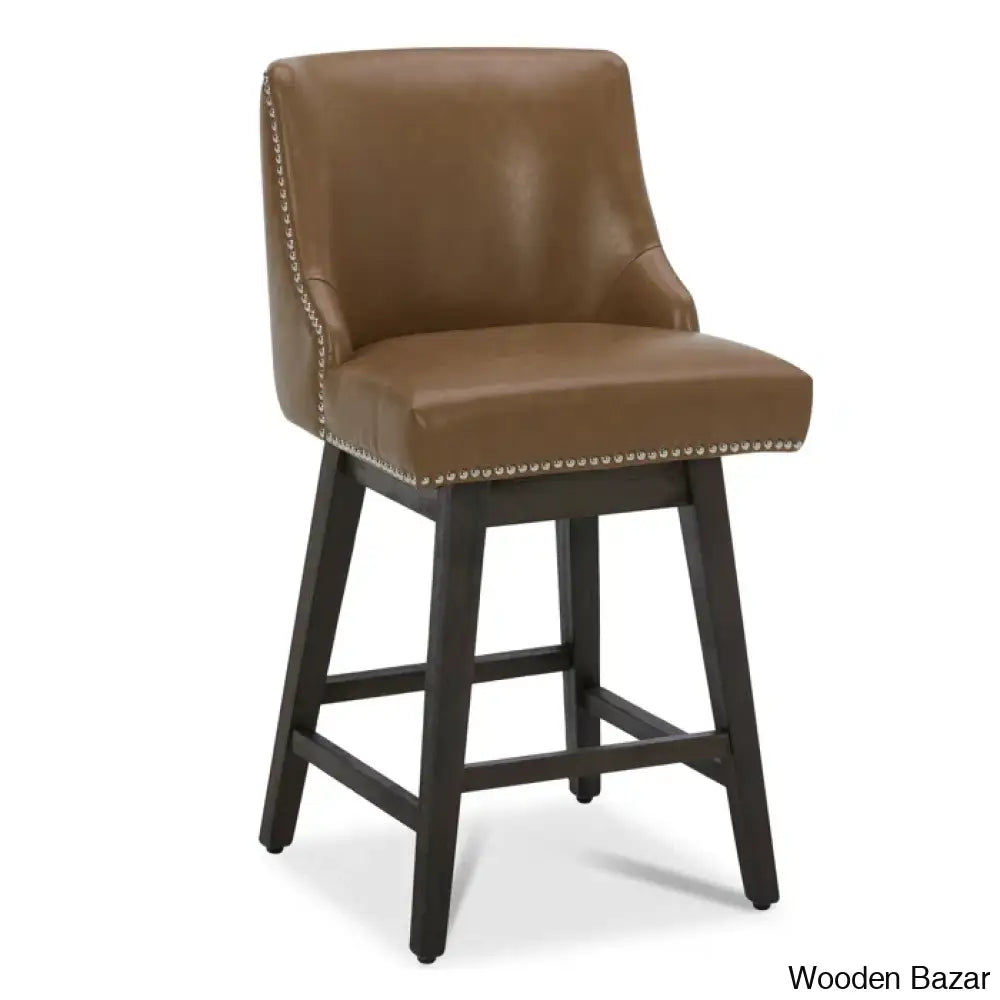 Shurmaz Swivel Upholstered 26’’ Counter And Bar Stool