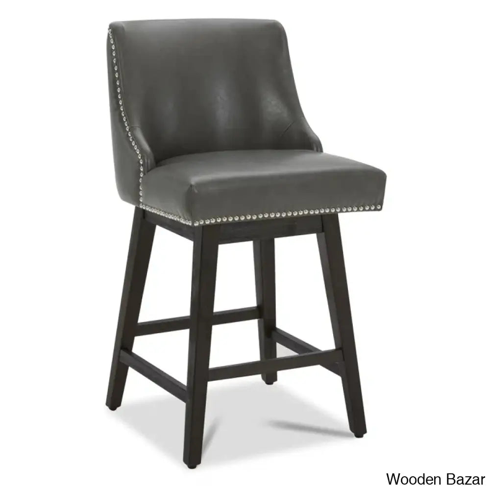 Shurmaz Swivel Upholstered 26’’ Counter And Bar Stool