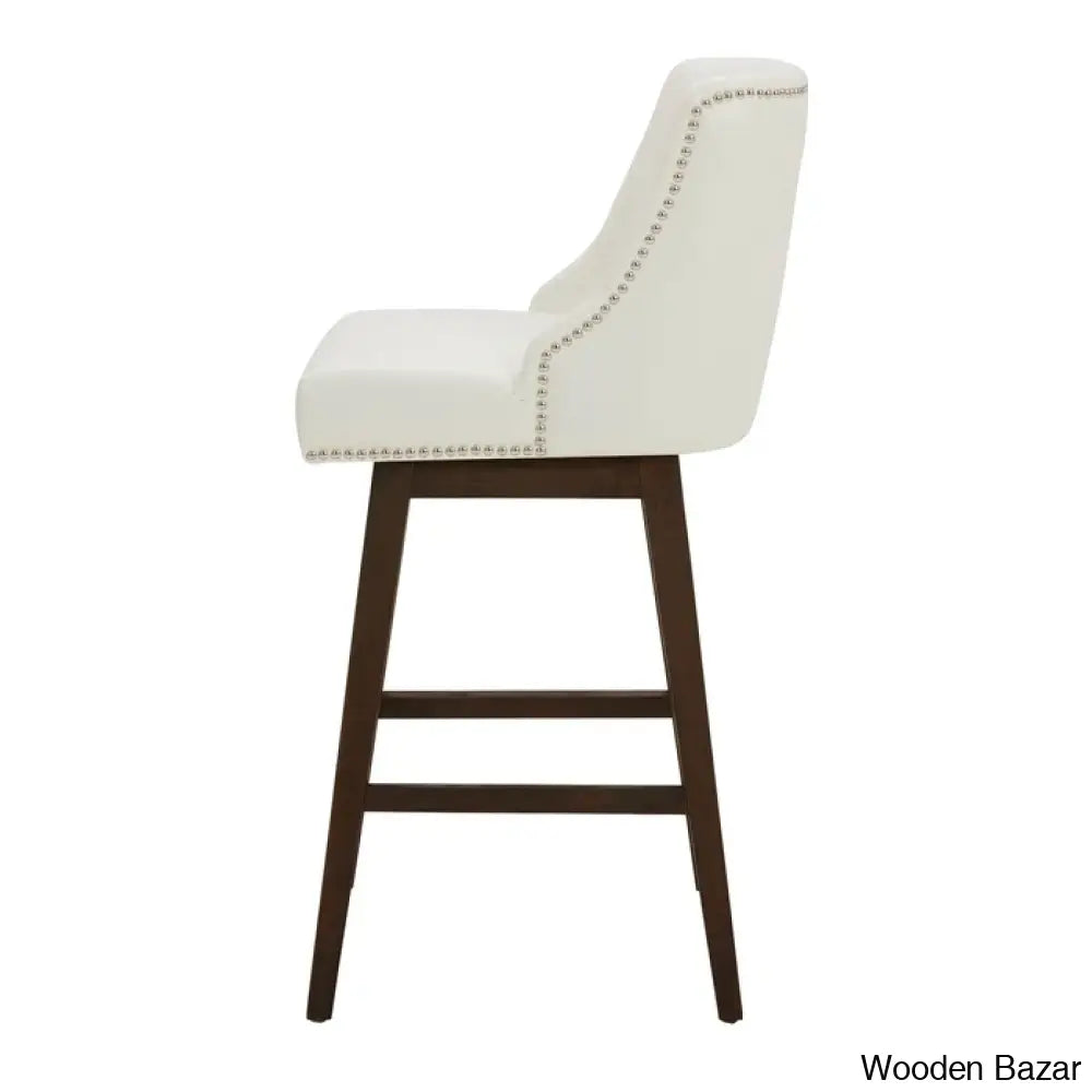 Shurmaz Swivel Upholstered 26’’ Counter And Bar Stool