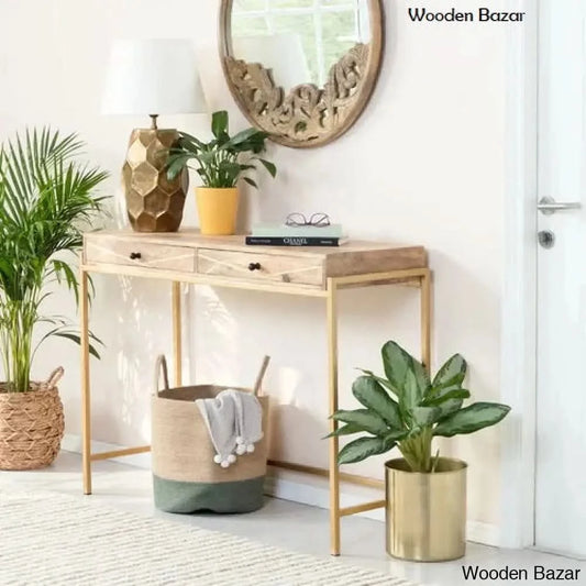 Small Accent Table for Living Room - Console Table