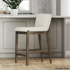 Sipingr Swivel Upholstered Wooden Counter And Bar Stool