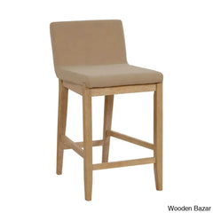 Sipingr Swivel Upholstered Wooden Counter And Bar Stool